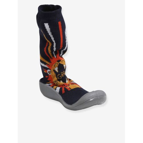 Chaussons-Chaussettes Garçon Antidérapants Marine