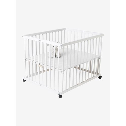 Parc En Bois Pliant Blanc