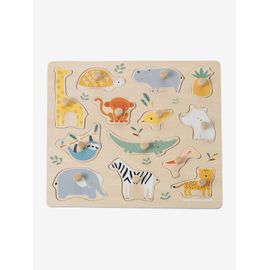 Puzzle boutons Jungle en bois FSC® multicolore