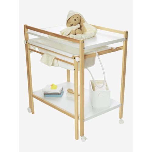 Table À Langer Avec Baignoire Intégrée Magictub Naturel/Blanc