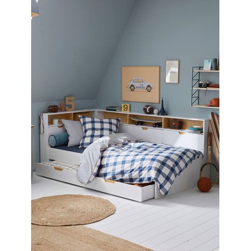 Lit Enfant Multi Rangements Trésor Blanc