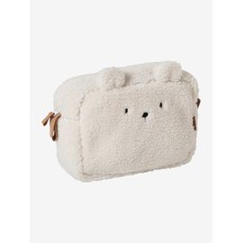 Trousse De Toilette En Sherpa Ourson Petit Nomade Ivoire