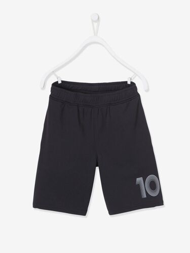 Short De Sport Garçon Numéro 10 En Matière Technique Noir