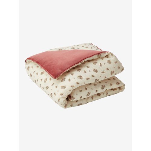 Tapis De Sol / Fond De Parc Gaze De Coton Et Velours Grenier Écru / Multicolore