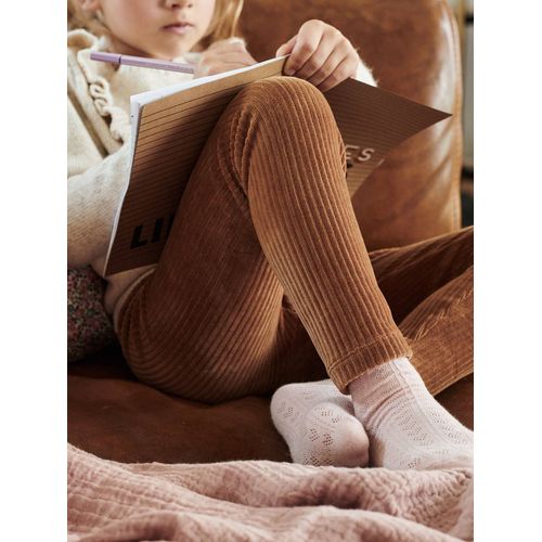 Legging Velours Fille Camel