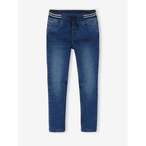 Jean Droit Facile À Enfiler Denim Effet Molleton Garçon Blue Stone