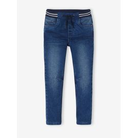 Jean Droit Facile À Enfiler Denim Effet Molleton Garçon Blue Stone