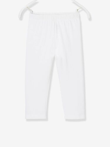 Legging Basics Fille Mi-Mollets Blanc