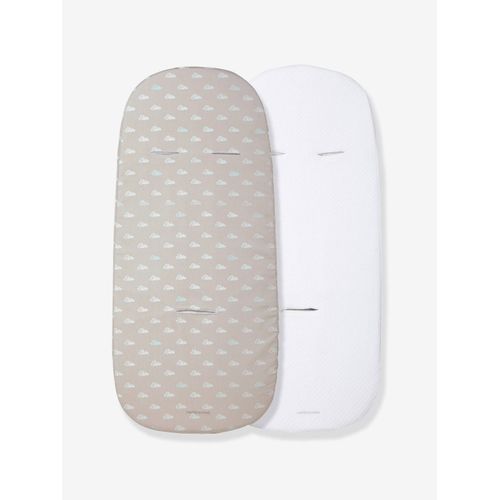 Lot De 2 Housses De Protection Vertbaudet Pour Matelas De Nacelle Assorties