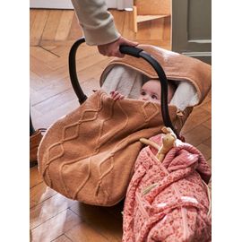 Chancelière Tricot Doublée Polaire Pour Siège-Auto Coque - 0/9 Mois Noisette