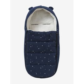 Chancelière Coque Et Nacelle En Molleton Marine Imprimé Étoiles