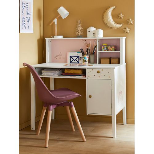 Bureau Enfant Make A Wish Blanc Clair Uni Avec Decor