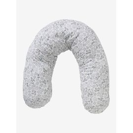 Coussin D'allaitement + Housse De Protection Bio Collection Ivoire Imprimé Végétal