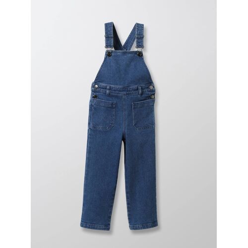 Salopette En Denim Bleu Moyen