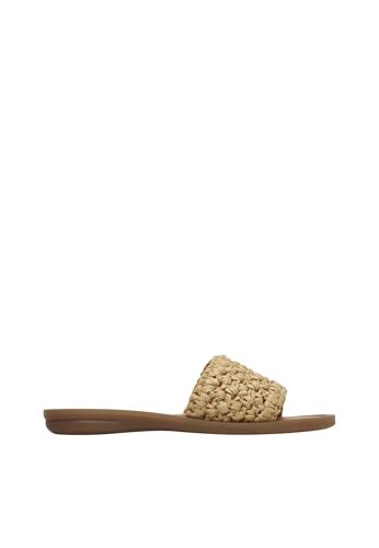 Chaussons En Tissu Cort Beige