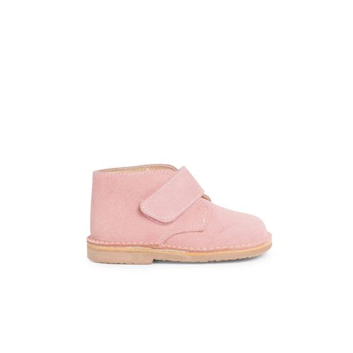 Bottines Chukka En Cuir Suédé Scratch Rose Claire