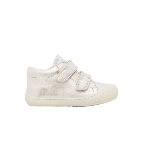 Chaussures Premiers Pas En Cuir Cocoon Vl Argent Clair - 22
