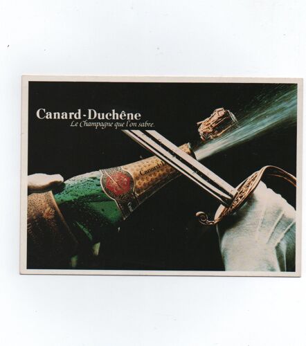 Canard-Duchêne " Le Champagne Que L'on Sabre " - Carte Publicitaire De 1989.
