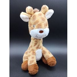Doudou peluche girafe - orange marron - env. 27cm - ZD Trading