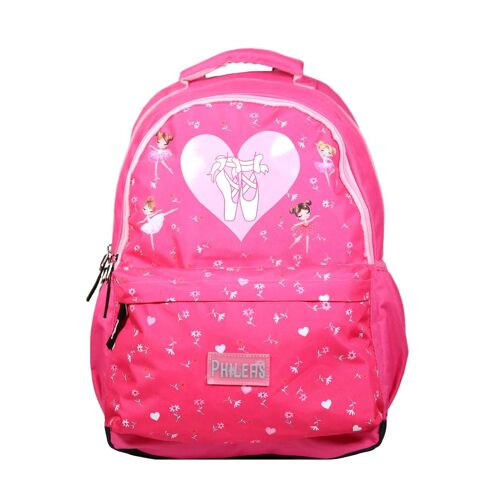 Sac À Dos Scolaire Phileas Danseuses Rose