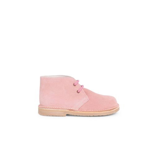 Desert Boots Bottines Chukka Lacets Enfants Rose Claire