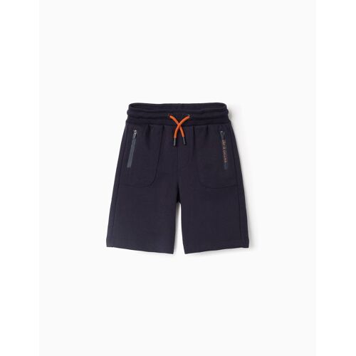 Short Avec Poches Scellées Bleu Foncé