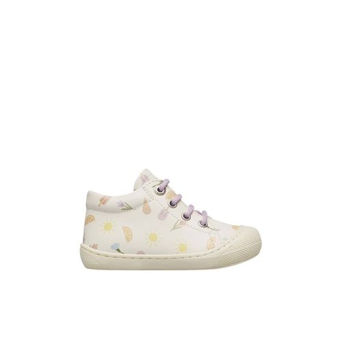 Chaussures Premiers Pas En Cuir Cocoon Blanc Crème
