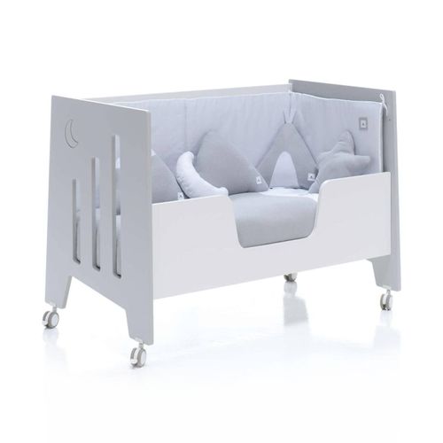 Lit Bébé Évolutif En Lit Enfant (4en1) Gris