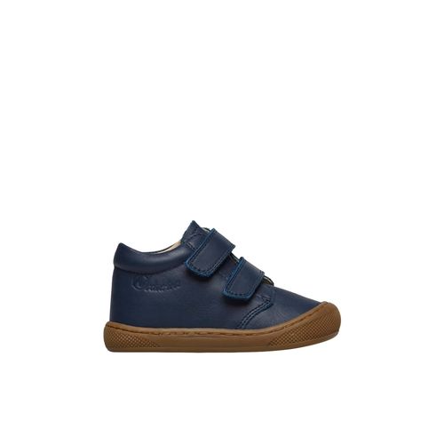 Chaussures Premiers Pas En Cuir Cocoon Wide Vl Bleu Foncé