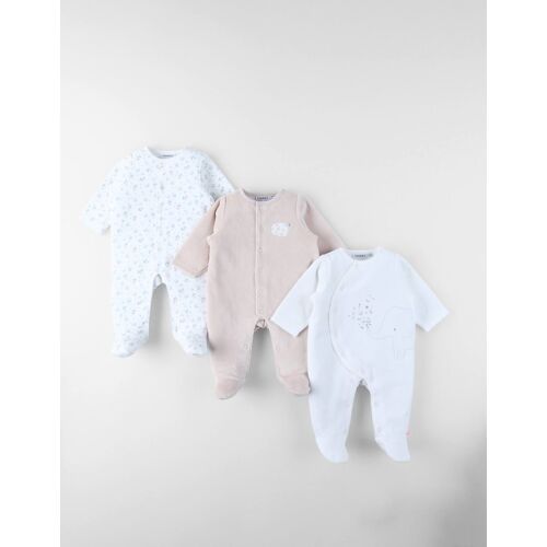 Lot De 3 Dors-Bien En Velours Ecru