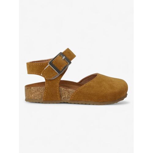 Sandalesastrid' Enfant En Cuir Vegan Mustard