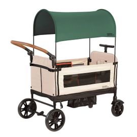 Chariot De Transport - Poussette Wagon - Chariot De Promenade Pliable, Facile À Plier Vert