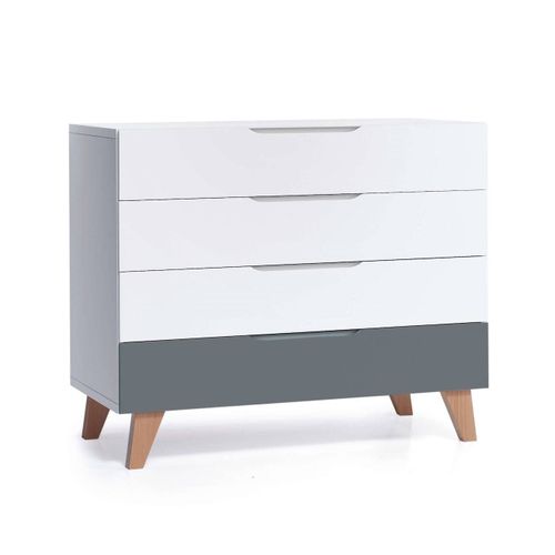 Commode Nordic Designe Pour Enfants (4 Tiroirs) Marengo