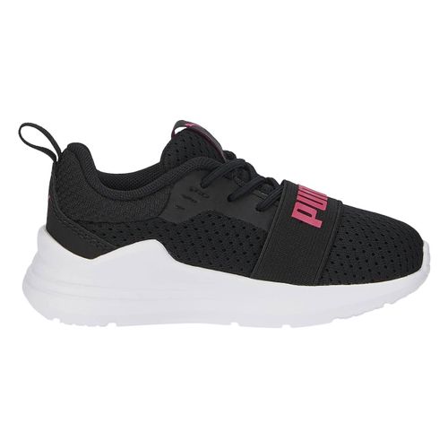 Chaussures Baskets Basses Lacets Noir Sunset Rose