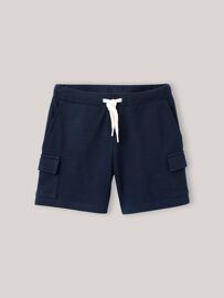 Short En Maille Piquée En Coton Biologique Marine