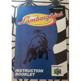 Notice de jeu original Lamborghini Nintendo N64