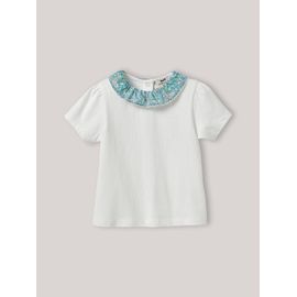 T-Shirt Col En Tissu Liberty En Coton Biologique Liberty Harriet