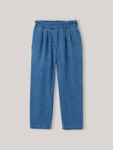 Pantalon Large Denim Light Denim Stone
