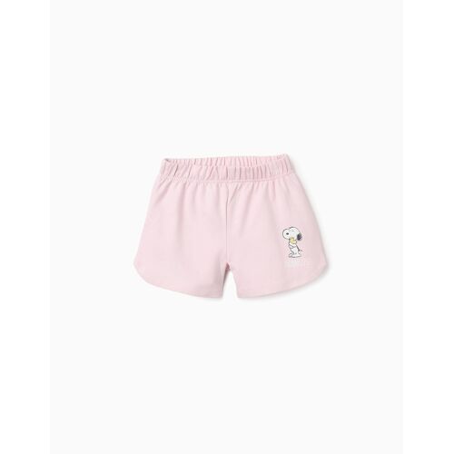 Short En Coton Snoopy Rose Clair