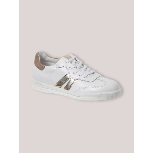 Tennis En Cuir Fille Blanc