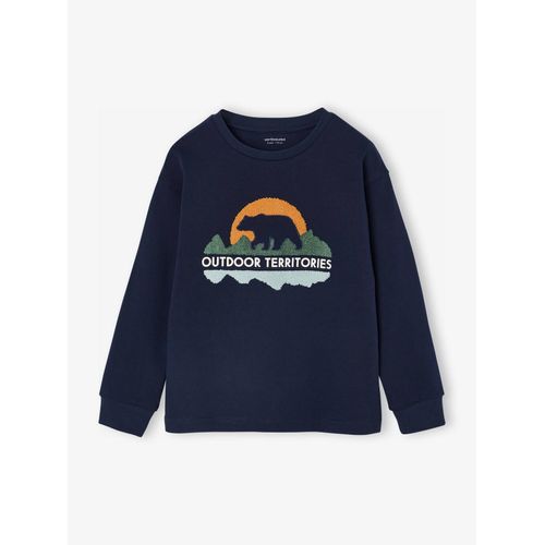 T-Shirt Motif En Bouclettes Garçon Marine