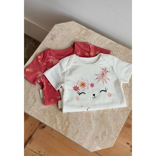 Lot De 2 Bodies Bébé Manches Courtes Fiesta Terracotta