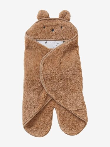Plaid Chancelière Bébé En Peluche, Doublé Jersey Ourson