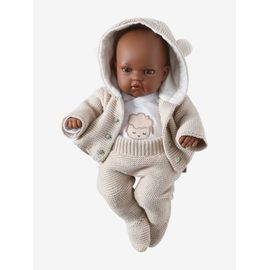 Ensemble 3 pièces vêtements pour poupon beige