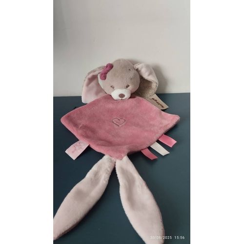 Doudou lapin Nina plat Nattou