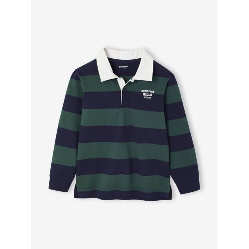 Polo Rayé Garçon Vert