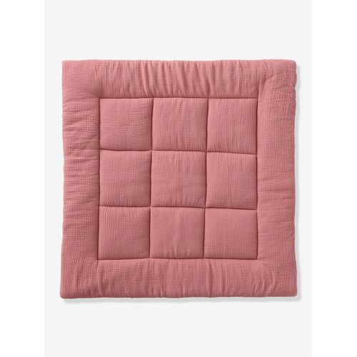 Tapis De Sol / Fond De Parc Uni Gaze Et Percale De Coton Terracotta