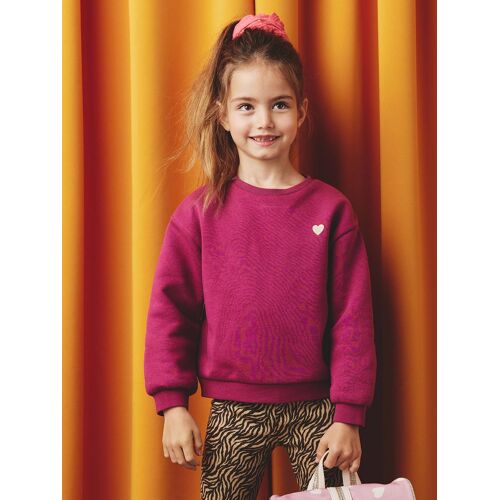 Sweat Motif Placé Fille Violine