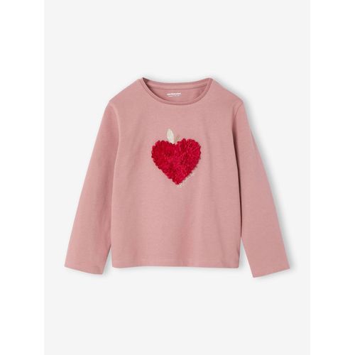 T-Shirt Fille Animation Coeur Fille Manches Longues Blush
