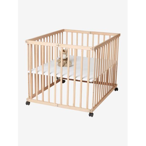 Parc En Bois Pliant Vertbaudet Naturel